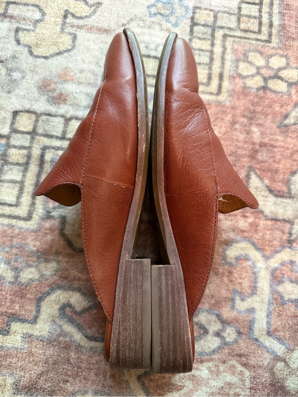 Madewell The Frances Loafer Mule Brown Leather Shoe Women’s 9 - Picture 7 of 10